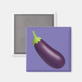 Eggplant Emoji Magnet (Vorderseite/Rückseite)