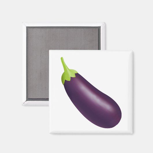 Eggplant Emoji Magnet (Vorderseite/Rückseite)