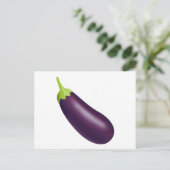 Eggplant Emoji Postkarte (Stehend Vorderseite)