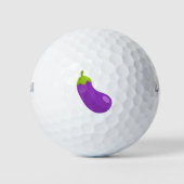 Eggplant Emoji Printed Golfball (Vorderseite)