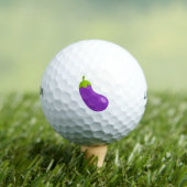 Eggplant Emoji Printed Golfball (Insitu T-Shirt)