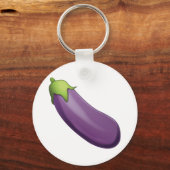 Eggplant - Emoji Schlüsselanhänger (Vorderseite)