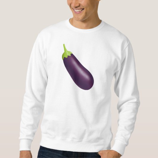 Eggplant Emoji Sweatshirt (Vorderseite)
