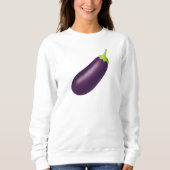 Eggplant Emoji Sweatshirt (Vorderseite)