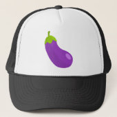 Eggplant Emoji Truckerkappe (Vorderseite)