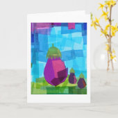 Eggplant-Familie Karte (Gelbe Blume)