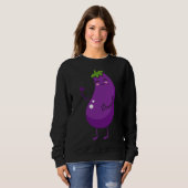 Eggplant - Fruchtgeschenk Frucht Gewitter Brotpfla Sweatshirt (Vorne ganz)