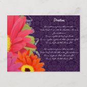 Eggplant Gerber Begleitkarte (Rückseite)