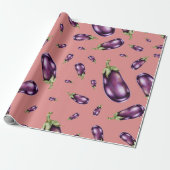 Eggplant Geschenkpapier (Ungerollt)