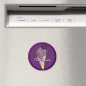 Eggplant Ice Cream Magnet (In Situ (Geschirrspüler))