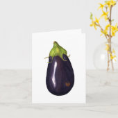 Eggplant Karte (Gelbe Blume)