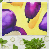 Eggplant - Küche Handtuch (Gefaltet)