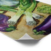 Eggplant, Leek und Artichoke Poster (Ecke)