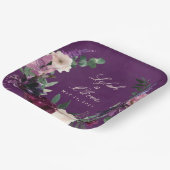 Eggplant Lila Blumenzwiebelpapier-Teller Pappteller (Gewinkelt)