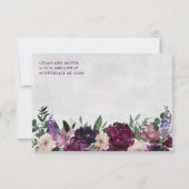 Eggplant Lila Blumenzwippe rsvp Insert (Rückseite)