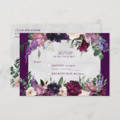 Eggplant Lila Blumenzwippe rsvp Insert (Vorne/Hinten)