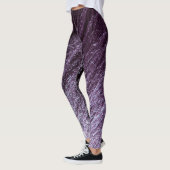 Eggplant Lila mit Lavender Ombre Glitzer Leggings (Links)