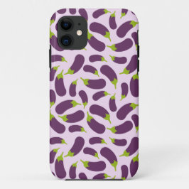 Eggplant Lila Pflanzenmuster Case-Mate iPhone Hülle