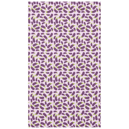 Eggplant Lila Pflanzenmuster Tischdecke (Vorderseite)