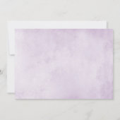 Eggplant Lila Plum Elfenbeinblütenhochzeit Save The Date (Rückseite)