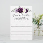 Eggplant Lila Plum Elfenbeinwein, der ich spiele (Stehend Vorderseite)