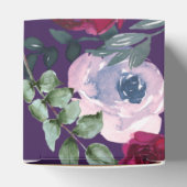 Eggplant Lila Sage Green Floral Produkt Geschenkschachtel (Oben)