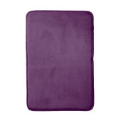 Eggplant Lila Solid Color Badematte (Vorderseite Vertikal)