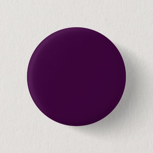 Eggplant Lila Solid Color Button (Vorderseite)