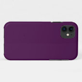Eggplant Lila Solid Color Case-Mate iPhone Hülle (Rückseite (Horizontal))