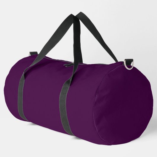Eggplant Lila Solid Color Duffle Bag (Linke Ecke)