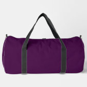 Eggplant Lila Solid Color Duffle Bag (Vorderseite)