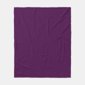 Eggplant Lila Solid Color Fleecedecke (Vorderseite)