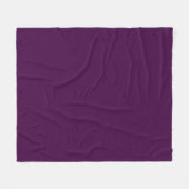 Eggplant Lila Solid Color Fleecedecke (Vorderseite (Horizontal))
