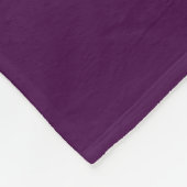Eggplant Lila Solid Color Fleecedecke (Ecke)