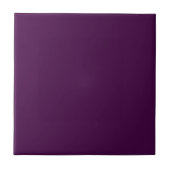 Eggplant Lila Solid Color Fliese (Vorderseite)