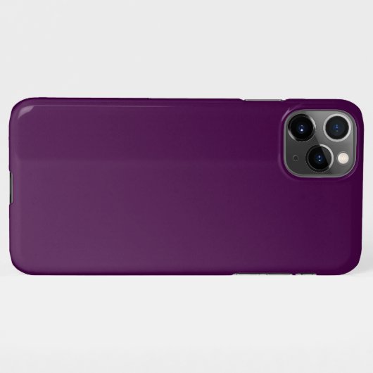 Eggplant Lila Solid Color iPhone Hülle (Rückseite (Horizontal))