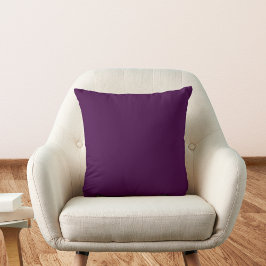 Eggplant Lila Solid Color Kissen