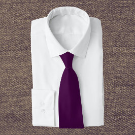 Eggplant Lila Solid Color Krawatte