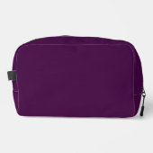 Eggplant Lila Solid Color Waschbeutel (Vorderseite)