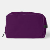 Eggplant Lila Solid Color Waschbeutel (Rückseite)