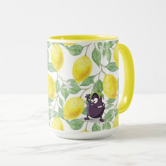 Eggplant Lost in einer Zitronenbaum 15 oz Combo Ta Tasse (VorderseiteRechts)