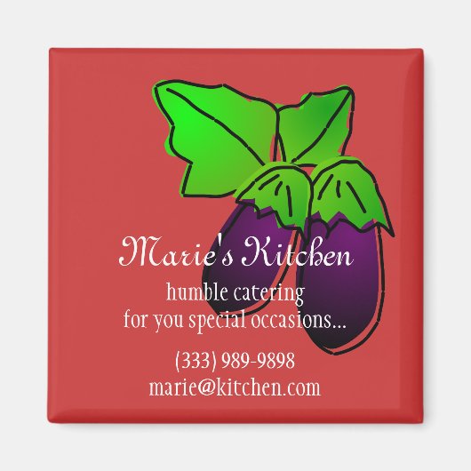 Eggplant Magnet (Vorne)