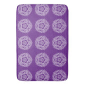 Eggplant Mandala Badematte (Vorderseite Vertikal)
