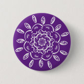 Eggplant Mandala Button (Vorderseite)