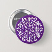 Eggplant Mandala Button (Vorne & Hinten)