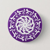 Eggplant Mandala Button (Vorderseite)