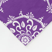 Eggplant Mandala Fleecedecke (Ecke)