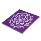 Eggplant Mandala Fliese (Seite)