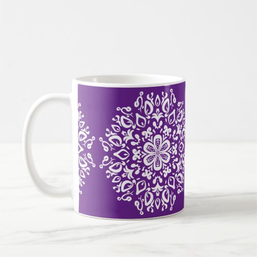 Eggplant Mandala Kaffeetasse (Links)