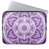Eggplant Mandala Laptopschutzhülle (Vorderseite)